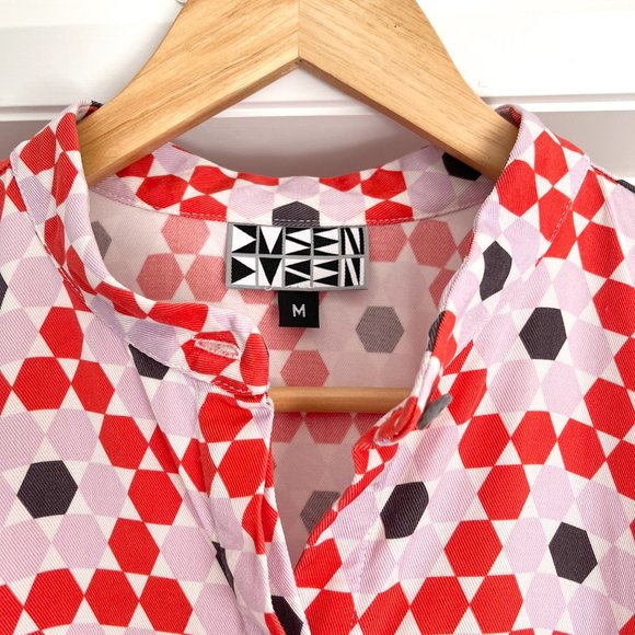 Dusen Dusen Oversized Tee Dress in Floral Tile - Picture 4 of 6